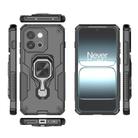 For OnePlus 13T Metal Kickstand TPU Hybrid PC Phone Case(Black) - 3
