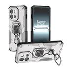 For OnePlus 13T Metal Kickstand TPU Hybrid PC Phone Case(Grey) - 1