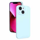 For iPhone 13 Fine Hole Liquid Silicone Phone Case(Sierra Blue) - 1