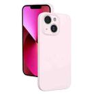 For iPhone 13 Fine Hole Liquid Silicone Phone Case(Pink) - 1
