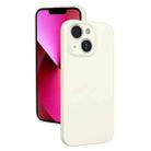 For iPhone 13 Fine Hole Liquid Silicone Phone Case(White) - 1