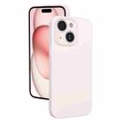 For iPhone 15 Fine Hole Liquid Silicone Phone Case(Pink) - 1