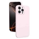 For iPhone 16 Pro Fine Hole Liquid Silicone Phone Case(Pink) - 1