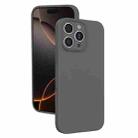 For iPhone 16 Pro Fine Hole Liquid Silicone Phone Case(Dark Grey) - 1
