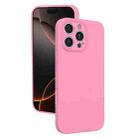 For iPhone 16 Pro Fine Hole Liquid Silicone Phone Case(Rose Pink) - 1