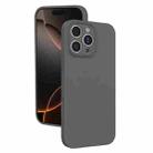 For iPhone 16 Pro Max Fine Hole Liquid Silicone Phone Case(Dark Grey) - 1
