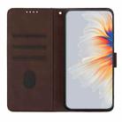 For Kyocera DIGNO BX Heart Pattern Skin Feel Leather Phone Case(Brown) - 3