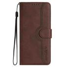 For TCL 50 5G / 50 XE / 50 XE NXTpaper Heart Pattern Skin Feel Leather Phone Case(Brown) - 2