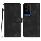 For TCL 50 5G / 50 XE / 50 XE NXTpaper Heart Pattern Skin Feel Leather Phone Case(Black) - 1