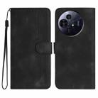 For TCL 50 NxtPaper Heart Pattern Skin Feel Leather Phone Case(Black) - 1