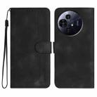 For TCL 50 Pro NxtPaper Heart Pattern Skin Feel Leather Phone Case(Black) - 1