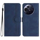 For TCL 50 Pro NxtPaper Heart Pattern Skin Feel Leather Phone Case(Royal Blue) - 1