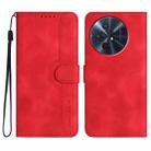 For TCL 50 XL 5G / 50 XL NxtPaper Heart Pattern Skin Feel Leather Phone Case(Red) - 1