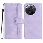 For TCL 60R 5G Heart Pattern Skin Feel Leather Phone Case(Purple) - 1