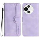 For TCL 60 SE NxtPaper 5G Heart Pattern Skin Feel Leather Phone Case(Purple) - 1