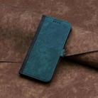 For Kyocera DIGNO BX Side Buckle Double Fold Hand Strap Leather Phone Case(Dark Green) - 2