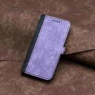For Kyocera DIGNO BX Side Buckle Double Fold Hand Strap Leather Phone Case(Purple) - 2