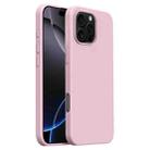 For iPhone 16 Pro Max Burom Cloud Sensing Ultra-thin Liquid Silicone Full Coverage Phone Case(Cherry Blossom) - 1
