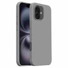 For iPhone 16 Plus Burom Cloud Sensing Ultra-thin Liquid Silicone Full Coverage Phone Case(Fifty Shades of Grey) - 1