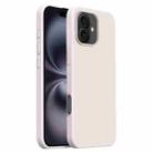 For iPhone 16 Plus Burom Cloud Sensing Ultra-thin Liquid Silicone Full Coverage Phone Case(Antique White) - 1