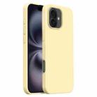 For iPhone 16 Plus Burom Cloud Sensing Ultra-thin Liquid Silicone Full Coverage Phone Case(Creamy) - 1