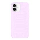 For iPhone 16 Plus Burom Cloud Sensing Ultra-thin Liquid Silicone Full Coverage Phone Case(Bean Purple) - 2