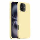 For iPhone 16 Burom Cloud Sensing Ultra-thin Liquid Silicone Full Coverage Phone Case(Creamy) - 1