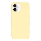 For iPhone 16 Burom Cloud Sensing Ultra-thin Liquid Silicone Full Coverage Phone Case(Creamy) - 2