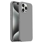 For iPhone 15 Pro Max Burom Cloud Sensing Ultra-thin Liquid Silicone Full Coverage Phone Case(Fifty Shades of Grey) - 1
