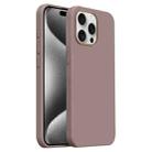 For iPhone 15 Pro Max Burom Cloud Sensing Ultra-thin Liquid Silicone Full Coverage Phone Case(Qiaoli Brown) - 1