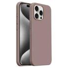 For iPhone 15 Pro Burom Cloud Sensing Ultra-thin Liquid Silicone Full Coverage Phone Case(Qiaoli Brown) - 1