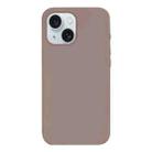 For iPhone 15 Burom Cloud Sensing Ultra-thin Liquid Silicone Full Coverage Phone Case(Qiaoli Brown) - 2