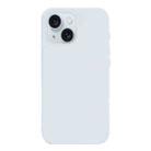 For iPhone 15 Burom Cloud Sensing Ultra-thin Liquid Silicone Full Coverage Phone Case(Glacier Blue) - 2
