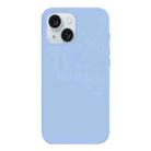For iPhone 15 Burom Cloud Sensing Ultra-thin Liquid Silicone Full Coverage Phone Case(Haze Blue) - 2