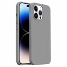 For iPhone 14 Pro Burom Cloud Sensing Ultra-thin Liquid Silicone Full Coverage Phone Case(Fifty Shades of Grey) - 1