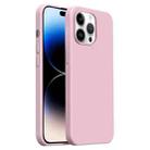 For iPhone 14 Pro Burom Cloud Sensing Ultra-thin Liquid Silicone Full Coverage Phone Case(Cherry Blossom) - 1