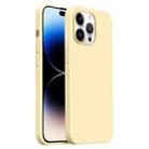 For iPhone 14 Pro Burom Cloud Sensing Ultra-thin Liquid Silicone Full Coverage Phone Case(Creamy) - 1