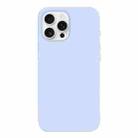 For iPhone 14 Pro Max Burom Cloud Sensing Ultra-thin Liquid Silicone Full Coverage Phone Case(Cloud Blue) - 2