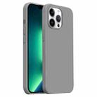 For iPhone 13 Pro Max Burom Cloud Sensing Ultra-thin Liquid Silicone Full Coverage Phone Case(Fifty Shades of Grey) - 1