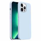 For iPhone 13 Pro Max Burom Cloud Sensing Ultra-thin Liquid Silicone Full Coverage Phone Case(Cloud Blue) - 1