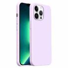 For iPhone 13 Pro Max Burom Cloud Sensing Ultra-thin Liquid Silicone Full Coverage Phone Case(Bean Purple) - 1