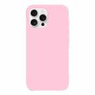 For iPhone 13 Pro Max Burom Cloud Sensing Ultra-thin Liquid Silicone Full Coverage Phone Case(Peach Powder) - 2