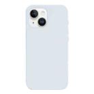For iPhone 13 Burom Cloud Sensing Ultra-thin Liquid Silicone Full Coverage Phone Case(Glacier Blue) - 2
