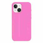 For iPhone 13 Burom Cloud Sensing Ultra-thin Liquid Silicone Full Coverage Phone Case(Rose Powder) - 2