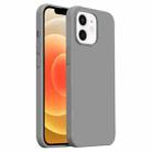 For iPhone 12 Burom Cloud Sensing Ultra-thin Liquid Silicone Full Coverage Phone Case(Fifty Shades of Grey) - 1