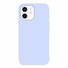 For iPhone 12 Burom Cloud Sensing Ultra-thin Liquid Silicone Full Coverage Phone Case(Cloud Blue) - 2