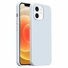 For iPhone 12 Burom Cloud Sensing Ultra-thin Liquid Silicone Full Coverage Phone Case(Glacier Blue) - 1