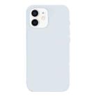 For iPhone 12 Burom Cloud Sensing Ultra-thin Liquid Silicone Full Coverage Phone Case(Glacier Blue) - 2