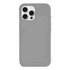 For iPhone 12 Pro Max Burom Cloud Sensing Ultra-thin Liquid Silicone Full Coverage Phone Case(Fifty Shades of Grey) - 2
