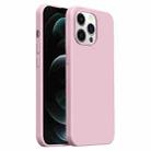 For iPhone 12 Pro Max Burom Cloud Sensing Ultra-thin Liquid Silicone Full Coverage Phone Case(Cherry Blossom) - 1